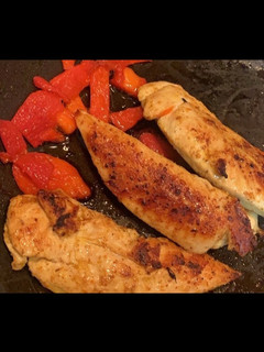 Una foto de Pollo al curry (para fajitas)