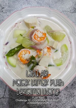 Gambar Labu Air Masak Lemak Putih bersama Udang
