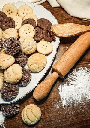 صورة لوصفة بسكوت العشر دقائق🍪😋