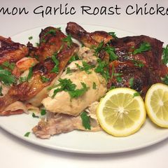 A picture of Lemon Garlic Roast Chicken.