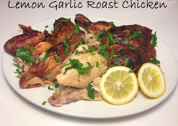 Lemon Garlic Roast Chicken