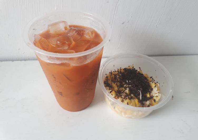 Jagung susu keju coklat