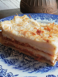 Una foto de Lasaña de pisto de verduras