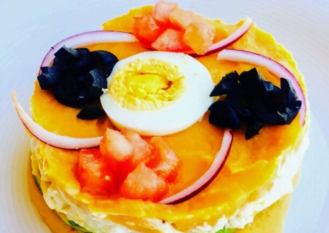 Causa limeña con boniato