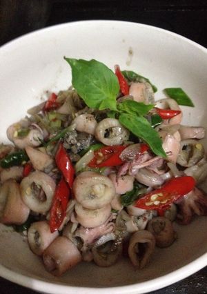 Foto resep Tumis cumi asin 🐙