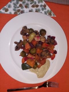 Fűszeres sült zöldségek recept fotója