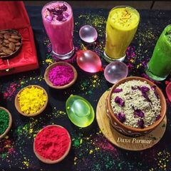 A picture of Thandai Masala Powder With Kesariya, Rose & Paan Flavours Thanda.