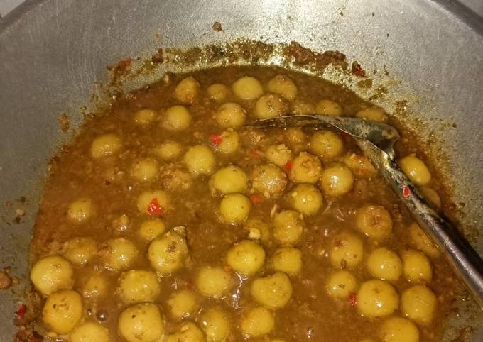 Resep Cilok Kenyal Bumbu Kacang Oleh Dwi Putri Octaviani Cookpad