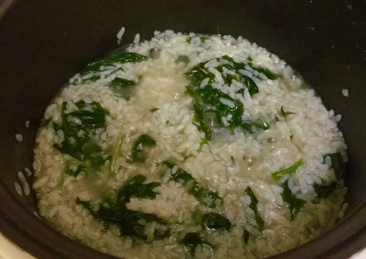 Bubur bayam anak kos #5resepterbaruku