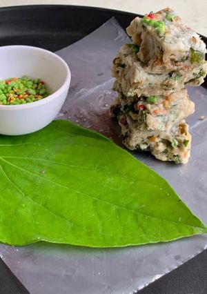 A picture of Paan chocolate fudge.