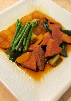 Hình của món Cá Ngừ Kho Củ Cải.