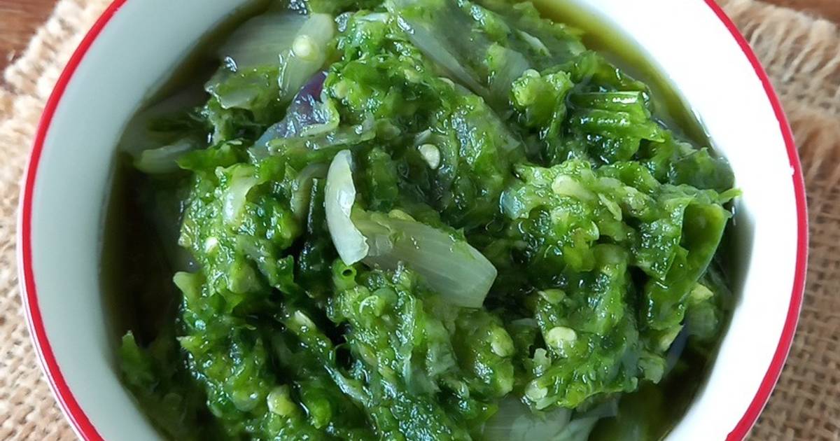 Resep Sambal Cabe Ijo Khas Minang Oleh Desfita Mamicay Cookpad