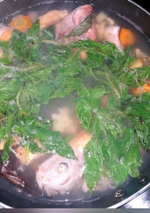 Foto resep Sup ikan nila tabur daun kemangi