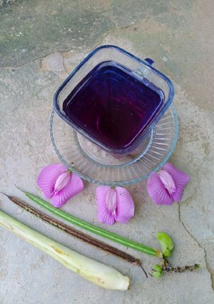 Foto resep Teh Bunga Telang Serai