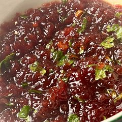 A picture of Cranberry Chutney/Relish.