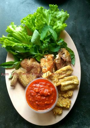 Foto resep Ayam Tahu Tempe Penyet