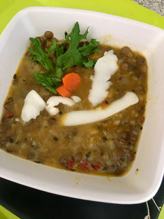 Una foto de Lentejas con arroz