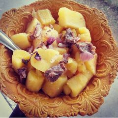 A picture of Fried potatoes.