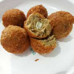 รูปของ Bola tempe isi keju (mpasi 12m+)
