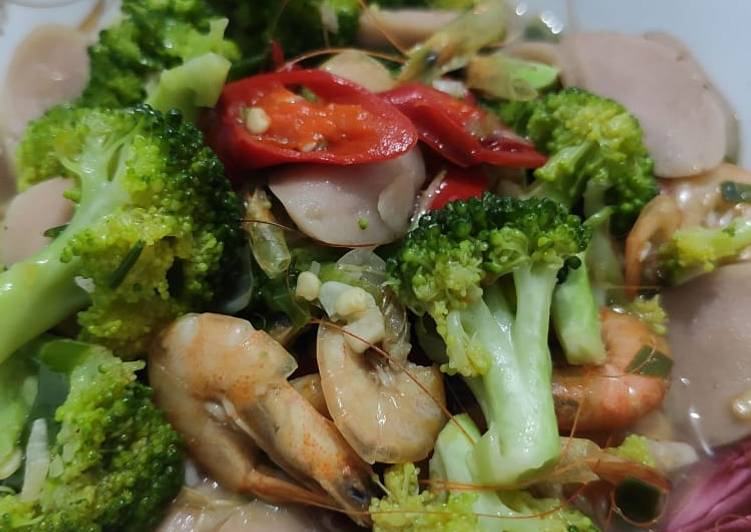 Brokolli Udang Sosis
