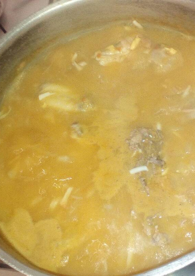 Una foto de Sopa de picadillo