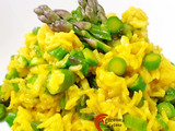 Risotto com Espargos e Cúrcuma