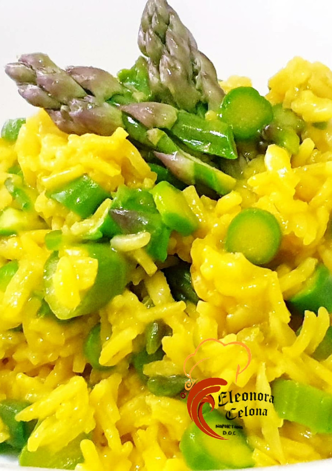 Foto de Risotto com Espargos e Cúrcuma