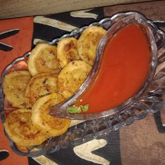 A picture of Potato pinwheel bite👌🍽.