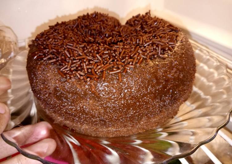 Bolu kukus nutrijel coklat 1 telur,lembut 😍