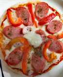 Pizza casera en tortillas rapiditas
