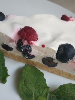 Una foto de Cheesecake de berries