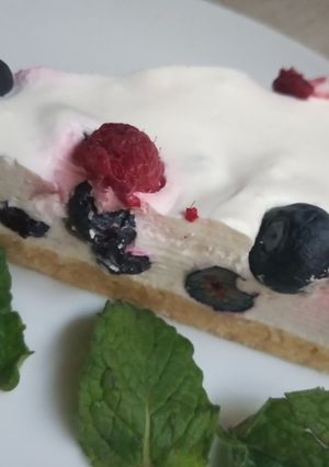 Una foto de Cheesecake de berries