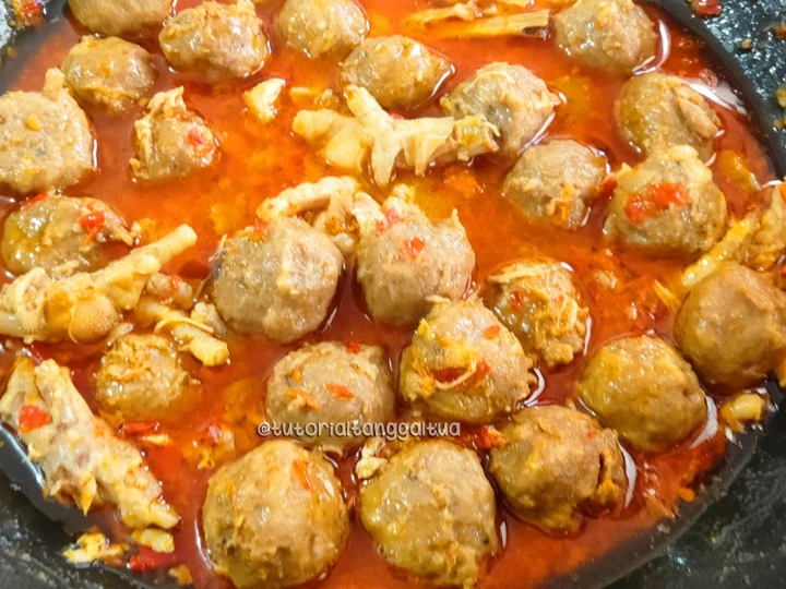 Cara Mudah Membuat Resep Pentol bakso mercon yang Uenak Anti Ribet, Lezat