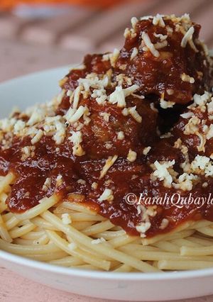 Foto resep Spaghetti Meatballs (Bola Daging)
