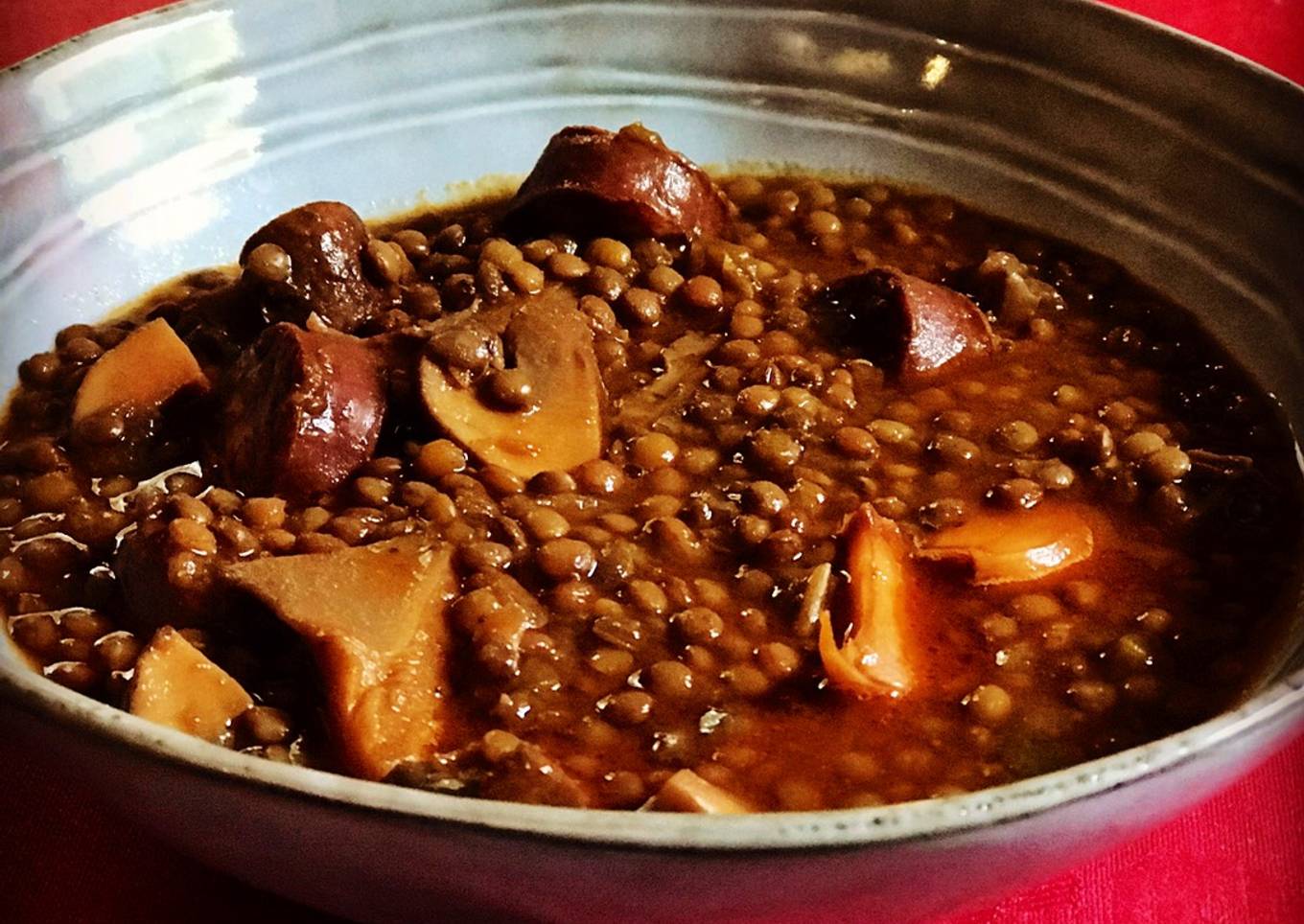 Lentejas con variado de setas 馃崉 y trufa (versi贸n de oto帽o 馃崅 馃崅馃崅)