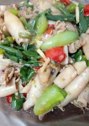 Foto resep Oseng cumi tomat ijo