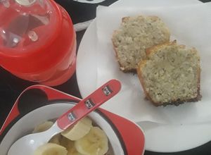 Una foto de Budín de Banana y Coco para bebés (+6m) 🍌🥥 👶