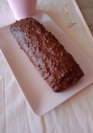 Une photo de 🌸 Cake marbré glaçage rocher 🌸