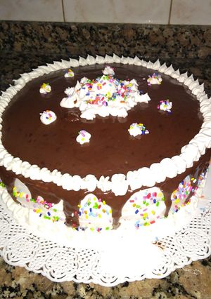Una foto de Ganache de chocolate