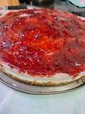 Easy No-Bake Strawberry Jam Cheesecake