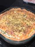 Quiche de couve folha com linguiça calabresa