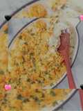 Mama’s home 🎀 style chicken & cheddar rice bake