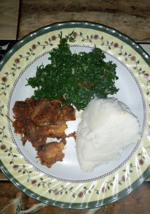 A picture of Wet fry pork recipe.