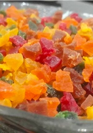 A picture of Candied fruits Tuti fruity.