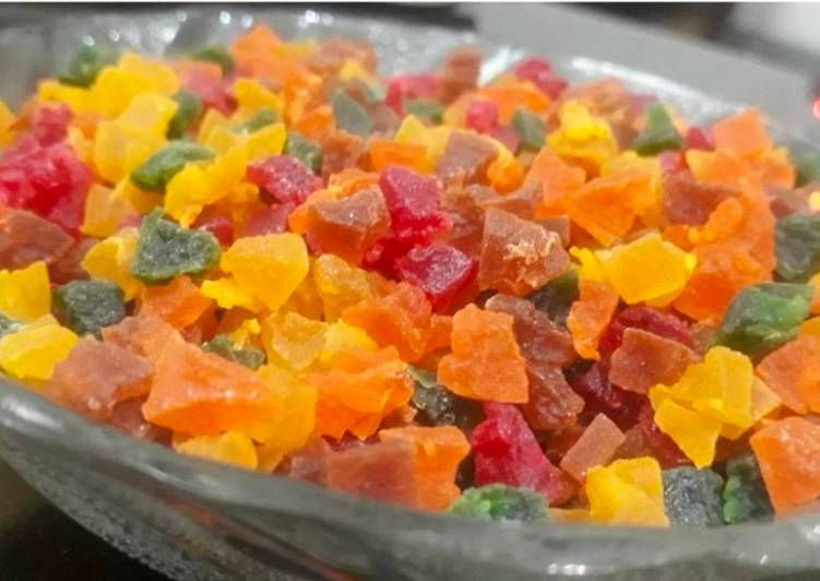 Easiest Way to Prepare Favorite Candied fruits Tuti fruity