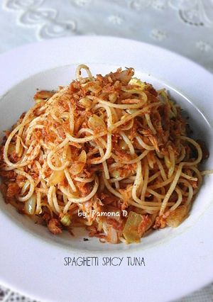 Foto resep Spaghetti Spicy Tuna