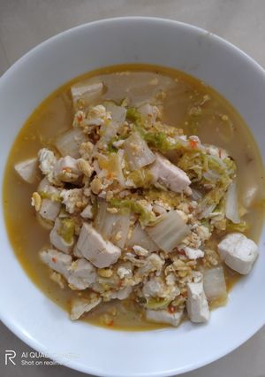 Foto resep Tumis sawi putih dan telor orak-arik 🥬🍳