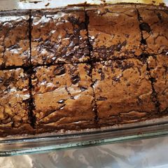 A picture of Chocolate fudgy Brownies.