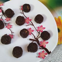 Homemade chocolates A picture of Homemade chocolates.