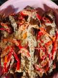 Lele Goreng Siram Kuah Santan Pedas Nampol